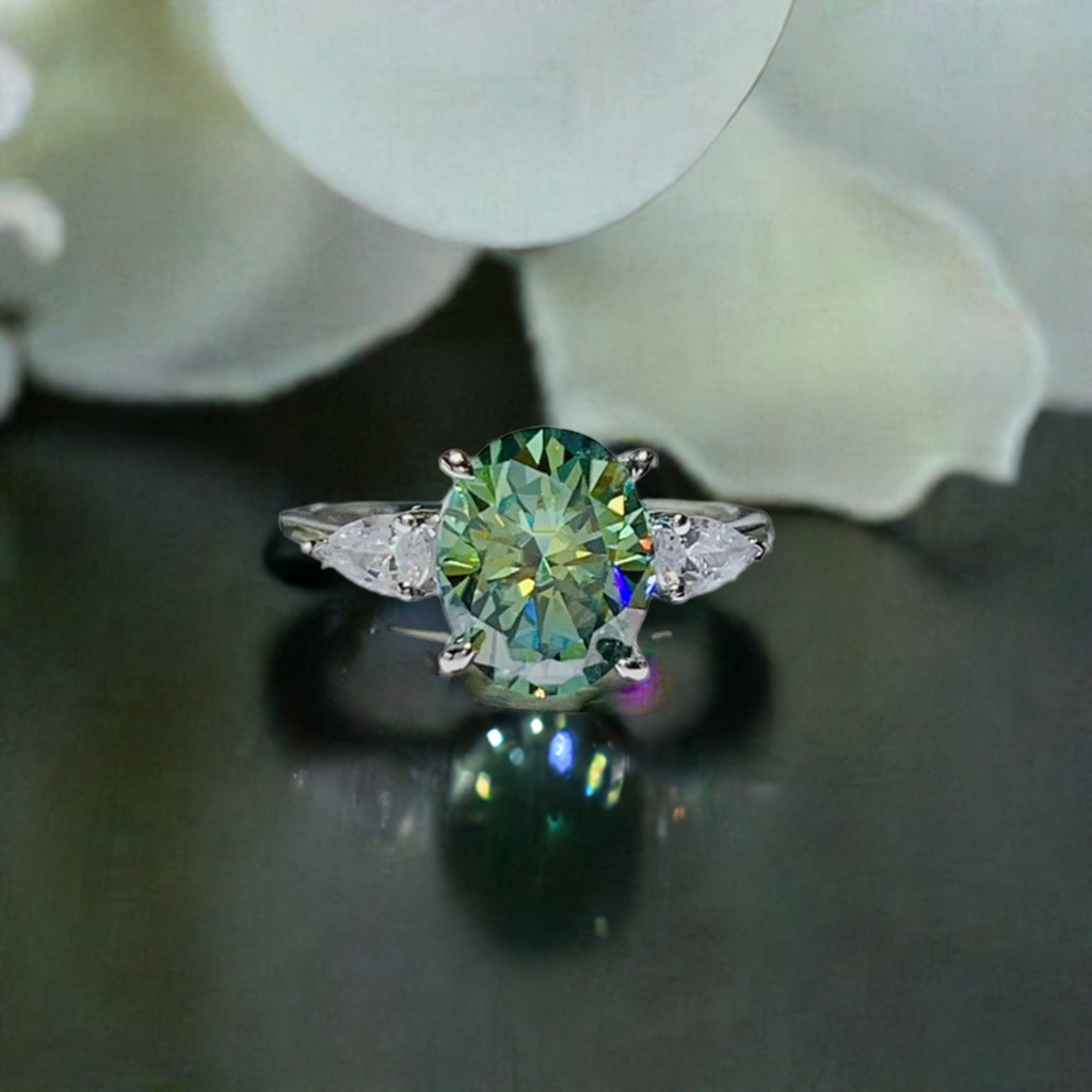 3 Carat Moissanite 925 Sterling Silver Ring