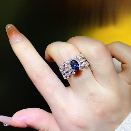 1 Carat Moissanite 925 Sterling Silver Ring